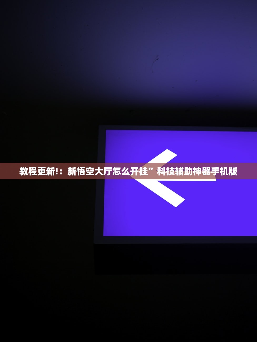教程更新!：新悟空大厅怎么开挂”科技辅助神器手机版
